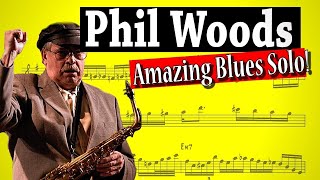 Phil Woods transcription playing the Blues - Walkin' (with Quincy Jones)