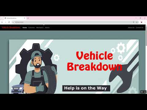 On Road Vehicle Breakdown Help Assistant Web App in Django Python