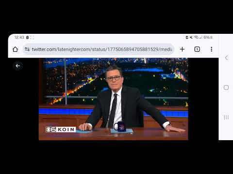 The Late Show with Stephen Colbert Amy Cole tribute