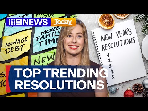 Top trending 2026 New Year's resolutions | 9 News Australia