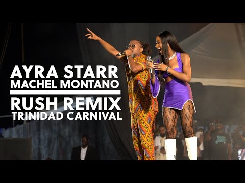 Ayra Starr and Machel Montano - Rush Remix at Machel 40 "One Show" Trinidad Carnival 2023