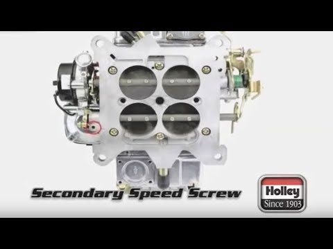 How To Adjust The Secondary Speed Screw On Holley Carbs