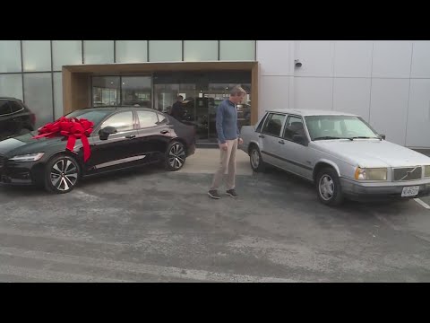 Man gets new car after driving 1 million miles in his Volvo