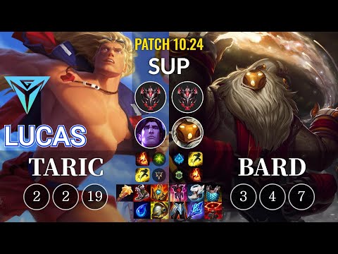 IGY Lucas Taric vs Bard Sup - KR Patch 10.24