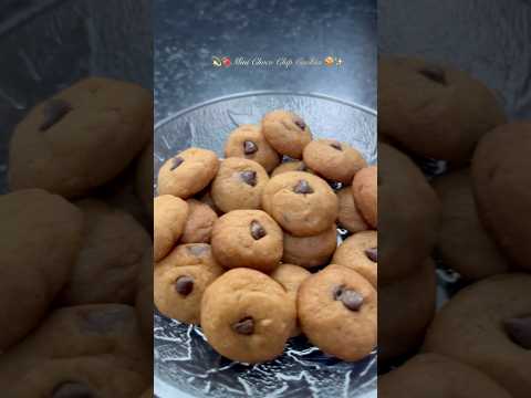 🥰❤️ Mini Choco Chip Cookies 🍪✨ #cooking #food #recipe #youtubeshorts #cookies #shorts