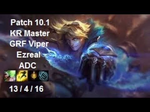 GRF Viper - Ezreal vs Miss Fortune - KR Master - Patch 10.1