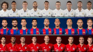 Real Madrid vs Barcelona vs Bayern Munich 2017 🔥 MSN, BBC, RRR - Ronaldo Messi Neymar
