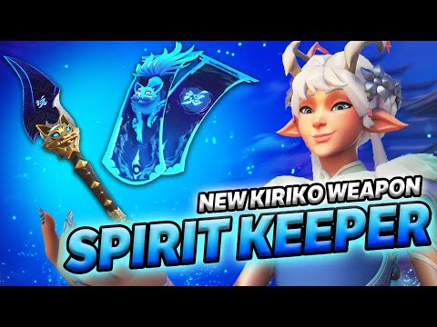 KIRIKO MYTHIC WEAPON SKIN [SPIRIT KEEPER] IS INSANE!!!!!🦊🩵🗡️---- Overwatch 2