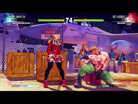 STREET FIGHTER V RANKED SpriteAndActavis VS Gevoian Ragequit