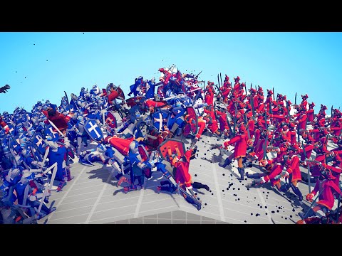 100x MEDIEVAL KING ARMY 👑 vs 🏴‍☠️ 100x PIRATE ARMY / Totally Accurate Battle Simulator ( TABS )