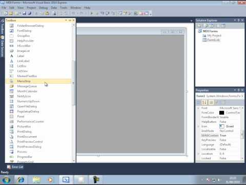 Visual Basic 2008 Mdi Form