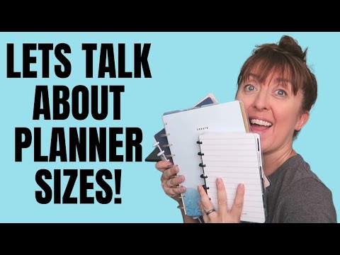 DIFFERENT PLANNER SIZES & COMPARISON - BIG vs CLASSIC vs SKINNY vs MINI vs JUNIOR for BEGINNERS
