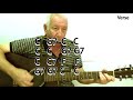 Red River Valley (C) - acoustic cover - easy chord guitar lesson - on-screen chords and lyrics