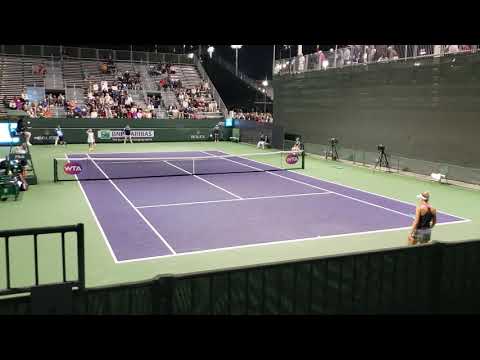 Misaki Doi vs Yanina Wickmayer - Indian Wells (BNP Paribas Open) 2019 - Qualifying