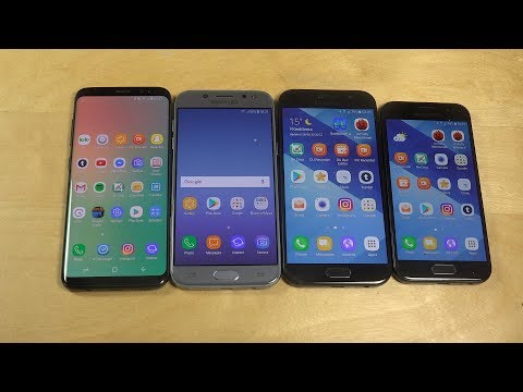 Samsung Galaxy J5 2017 vs. Galaxy S8 vs. Galaxy A5 2017 vs. Galaxy A3 2017 - Which Is Faster?