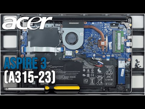 Acer Aspire 3 (A315-23) von Innen - RAM, SSD, Akku, Lüfter wechseln