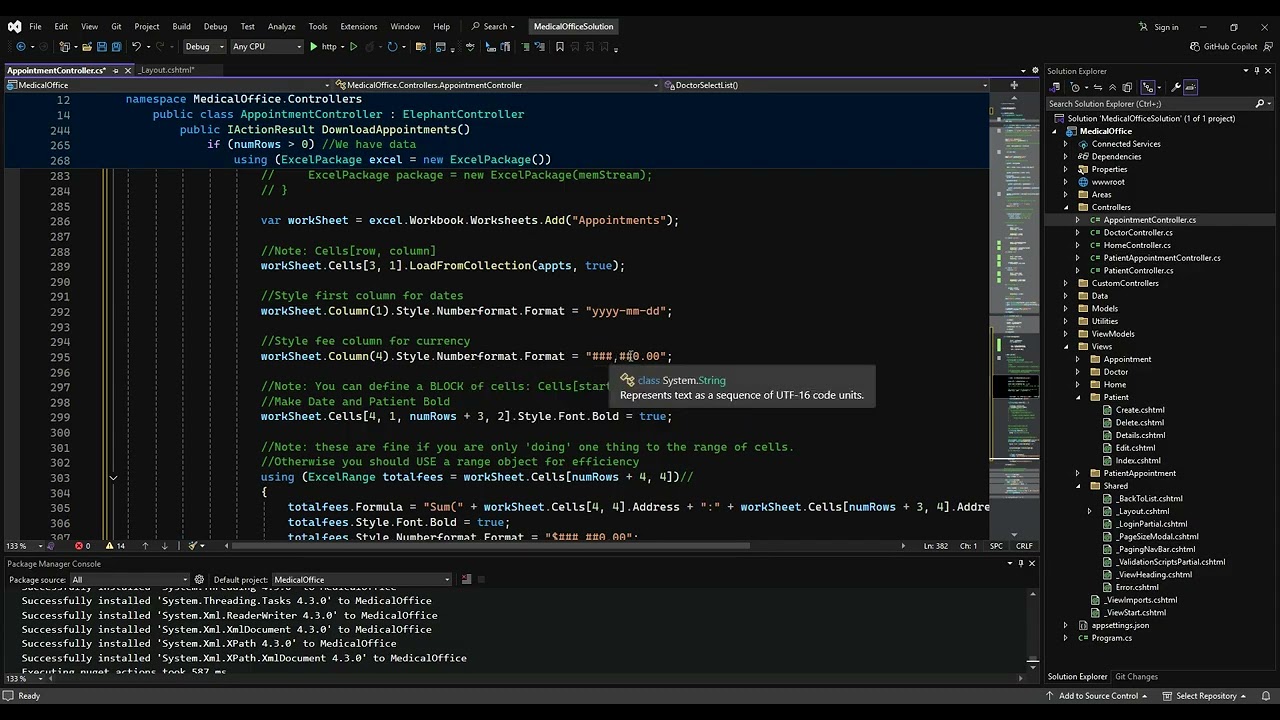 F25 PROG1322 11.3 - Step 17 - EPPlus for working with Excel Files