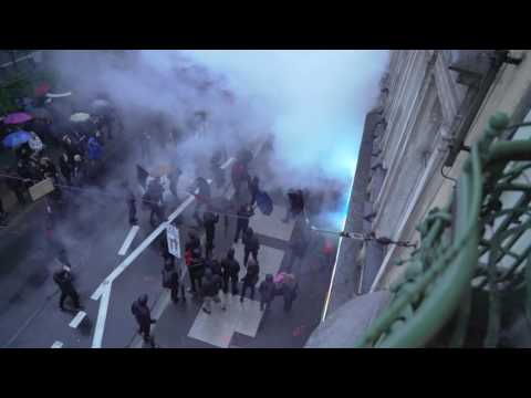 Prowokacja anarchistów w Poznaniu.