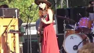 Feist starts set @ Bonnaroo Music Festival--When I was a Young Girl--Live  2012-06-08