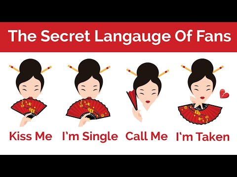 The Secret Langauge Of Hand Fan || How To Communicate Through Hand Fan