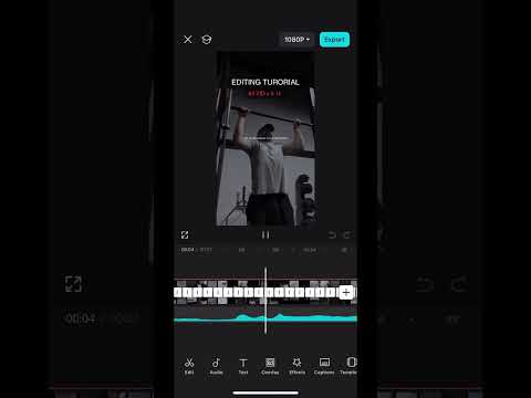CapCut editing tutorial: fast paced edits