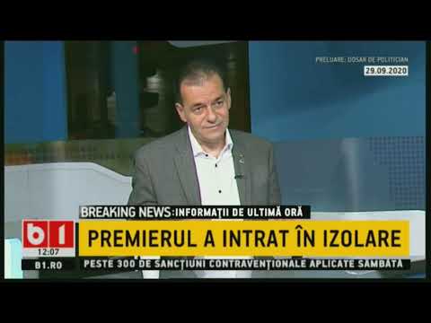STIRI B1 ORA 12.00 DIN 5 OCT 2020.TURCAN:SE DISCUTA EXTINDEREA PURTARII MASTI IN APROPIEREA SCOLILOR