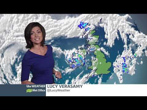 Lucy Verasamy | ITV Weather 8th June 2014 | HD 60FPS Upscale |