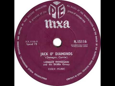 UK New Entry 1957 (178) Lonnie Donegan & His Skiffle Group - Jack O' Diamonds