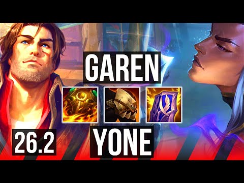 GAREN vs YONE (TOP) | 42K damage | KR Diamond | 26.2