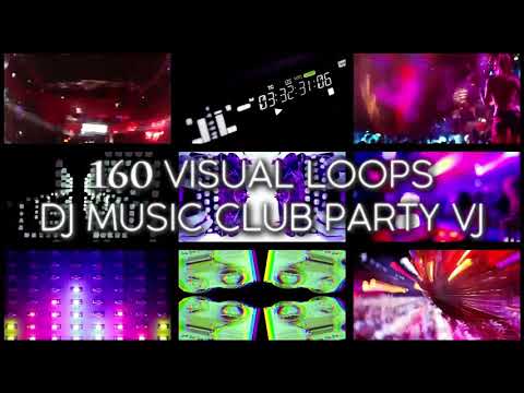 160 VISUAL LOOPS FOOTAGES PACK FOR VIDEO CLIP DJ MUSIC CLUB PARTY VJ 1080P MP4 MOV