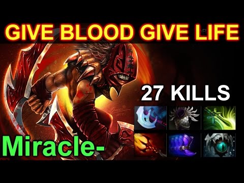 Miracle- Bloodseeker - Dota 2: Give Blood Give Life @ 27 Kills [Smurf]