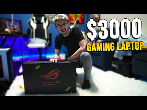 UNBOXING A $3000+ GAMING LAPTOP (Asus Rog Zephyrus Duo 15)