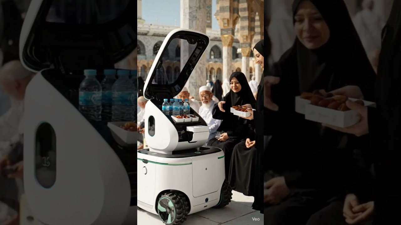 Innovation in Madinah: How a Smart Vehicle Serves Fresh Water and Dates to Pilgrims