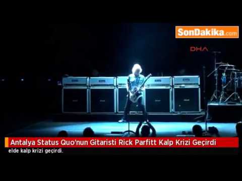 Rick Parfitt.... Sadly it turned out to be the last time he was to play Caroline