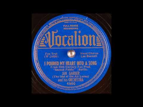 Jan Garber & his orchestra - I Poured My Heart Into a Song (1939)
