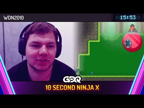10 Second Ninja X by WDN2010 in 15:53 - Awesome Games Done Quick 2025