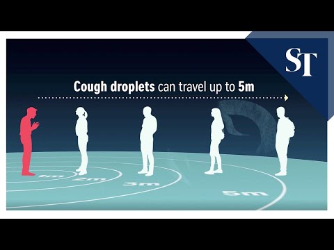 How respiratory droplets travel through the air | The Straits Times