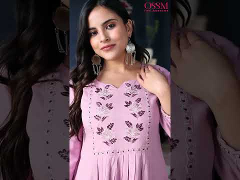 Ossm Status Heavy Rayon Wholesale Kurti Catalog – product video thumbnail