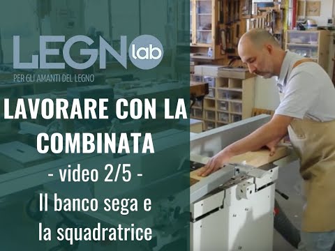 Working with the combination machine. The table saw and the squaring machine.