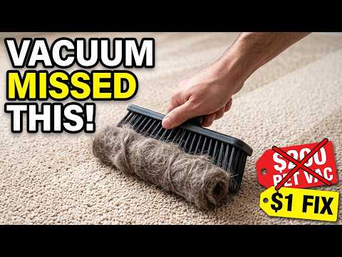 The $1 Broom Trick That Picks Up Hair Your Vacuum Misses