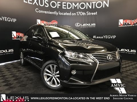 Used Black 2015 Lexus RX 350 Technology Package Walkaround Review Airdrie Alberta