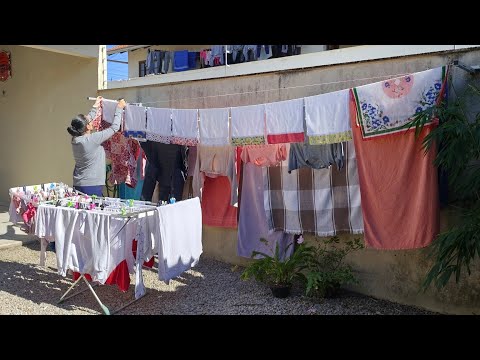 2 DAYS OF WASHING CLOTHES, PUTTING ORDER IN THE LAUNDRY ROOM, CLEANING, ORGANIZING, GETTING BACK ...