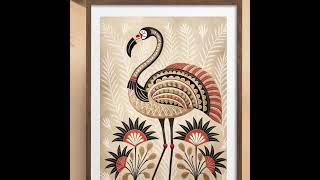Swan - Boho Style Terracota | Wall Art Print | Boho Poster |  Minimalist Digital Printable