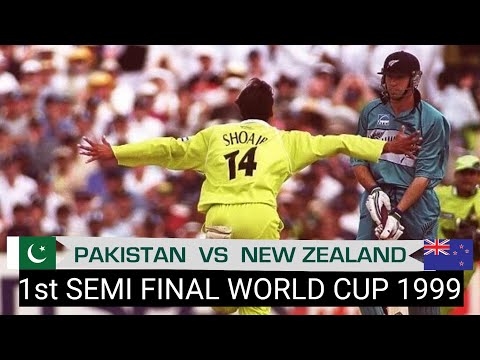 Pakistan vs New Zealand 1st Semi Final |World Cup| 1999