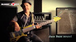 Bloody Johny Guitars Present: The "Flying Lizard" 5 string custom bass
