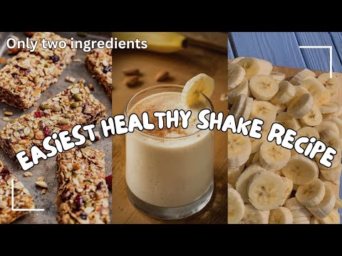 DO THIS IF YOU HAVE A GRANOLA BAR| 5-MINUTE SIMPLE HEALTHY MILKSHAKE RECIPE| BREAKFAST IDEA #healthy