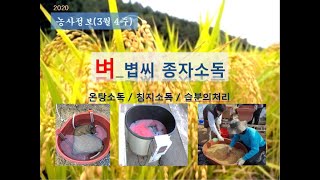 [농사정보] (3월4주)  벼_볍씨 종자소독