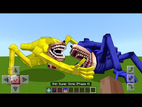 Super Shin Sonic vs Shin Sonic Mod ADDON UPDATE in MINECRAFT PE