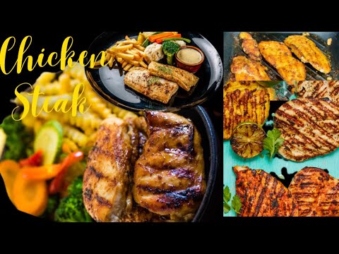 Chicken Steak With White Garlic Sauce| Quick Delicious Chicken Steak Recipe At Home