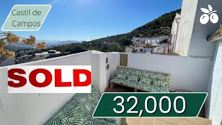 🫒 SOLD Spanish Property For Sale 🍇 33,000 Euros 2 double bedrooms with terrace
